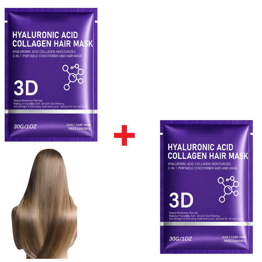 Rose® HairMask 1+1 GRATIS: Fugtgivende Glatgørende Dybt Conditioner Hårmaske