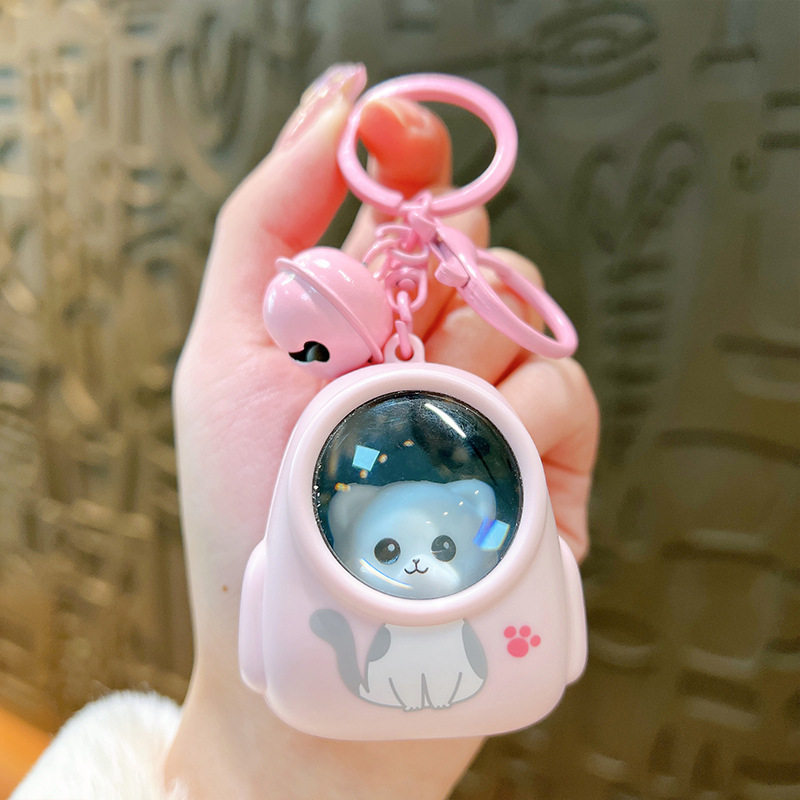 AstronautKeychain 1+1 GRATIS: Glødende Sødt Astronaut Dyr Nøglekæde