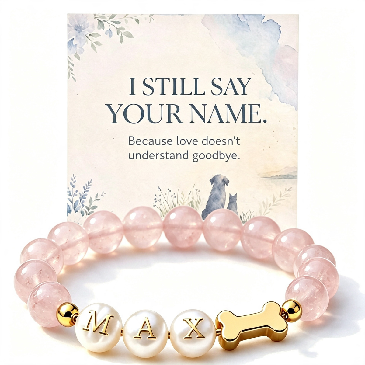 Jewelance™ PetBracelet - Tilpasset Hundens Kæledyrsnavn Mode Krystalarmbånd
