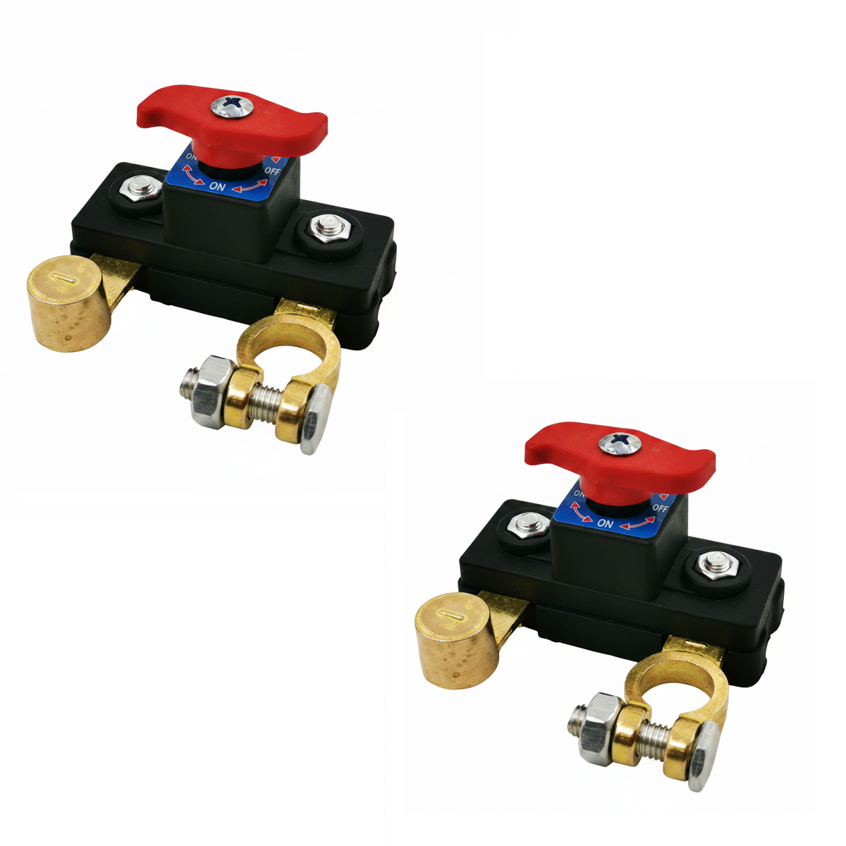 BatterySwitch 1+1 GRATIS - 12V / 24V Bilbatteri Afbryder Kontakt