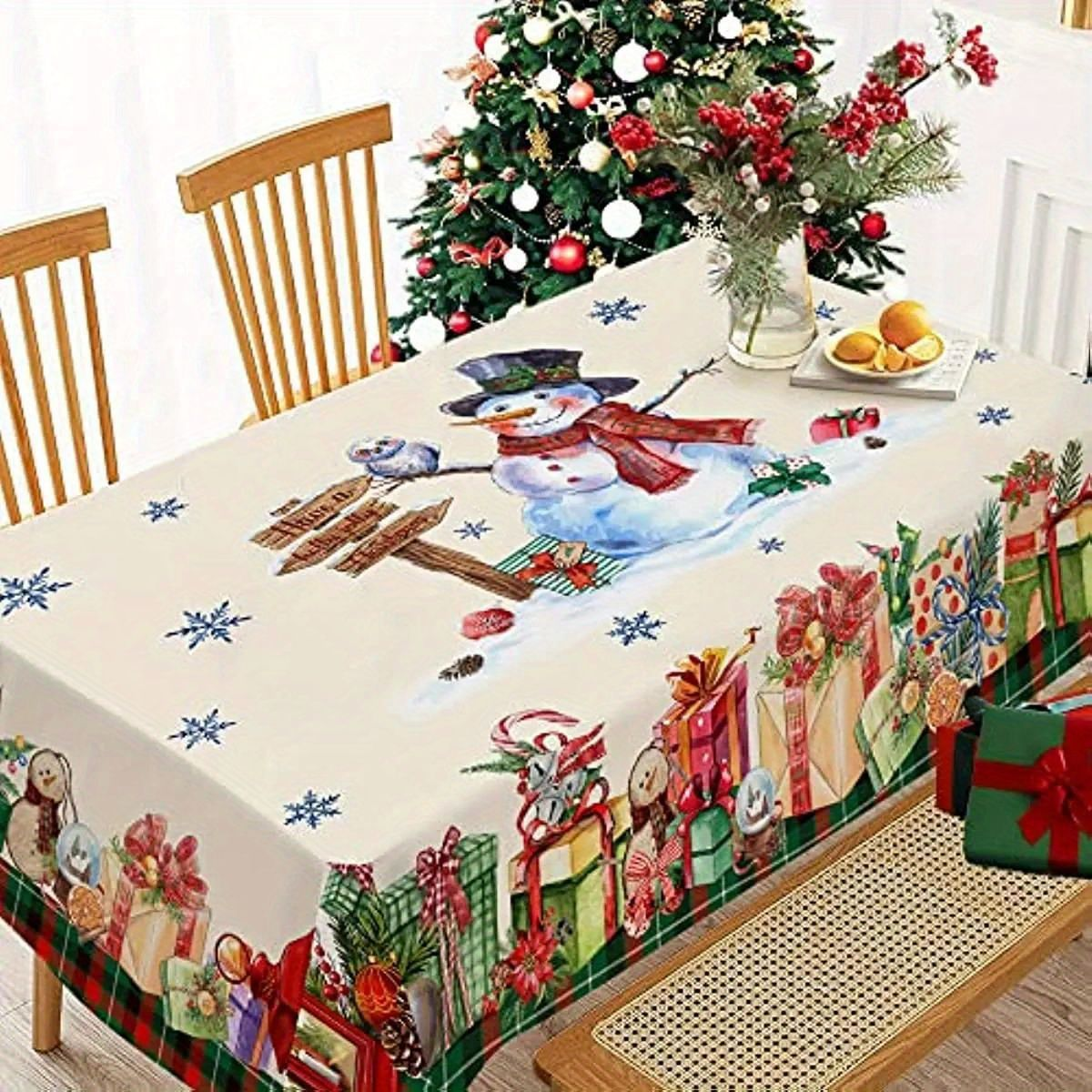 Globetrek° TableCovers: Holdbar Rektangulær Jul Bord Duge