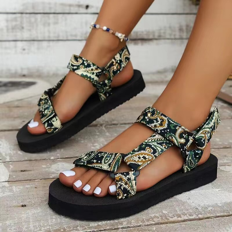Happy™ StrappySandals - Kvinders Sommer Strappy Flade Sandaler