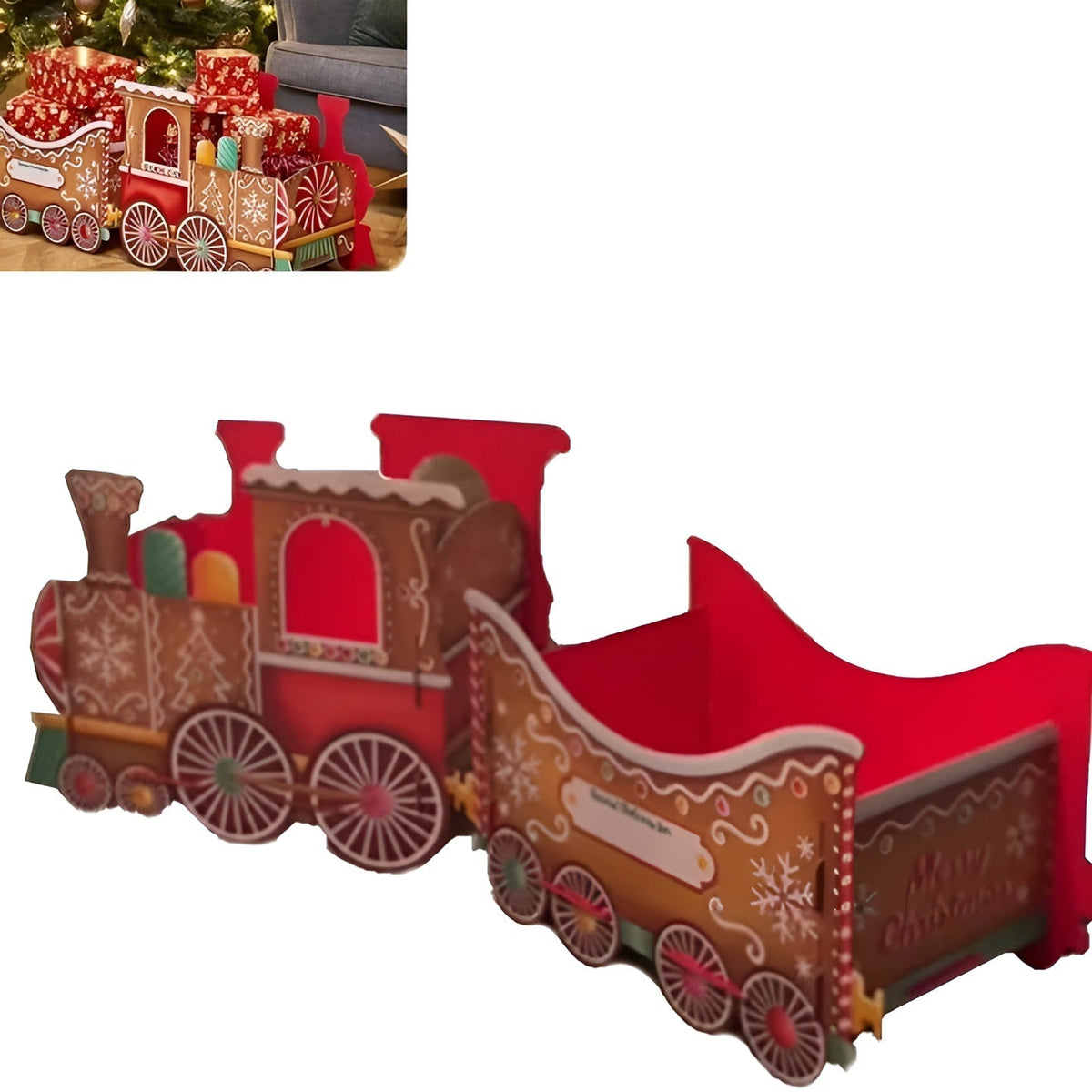 GiftTrain™ - Personliggjort Magi Jul Gave Tog Dekoration