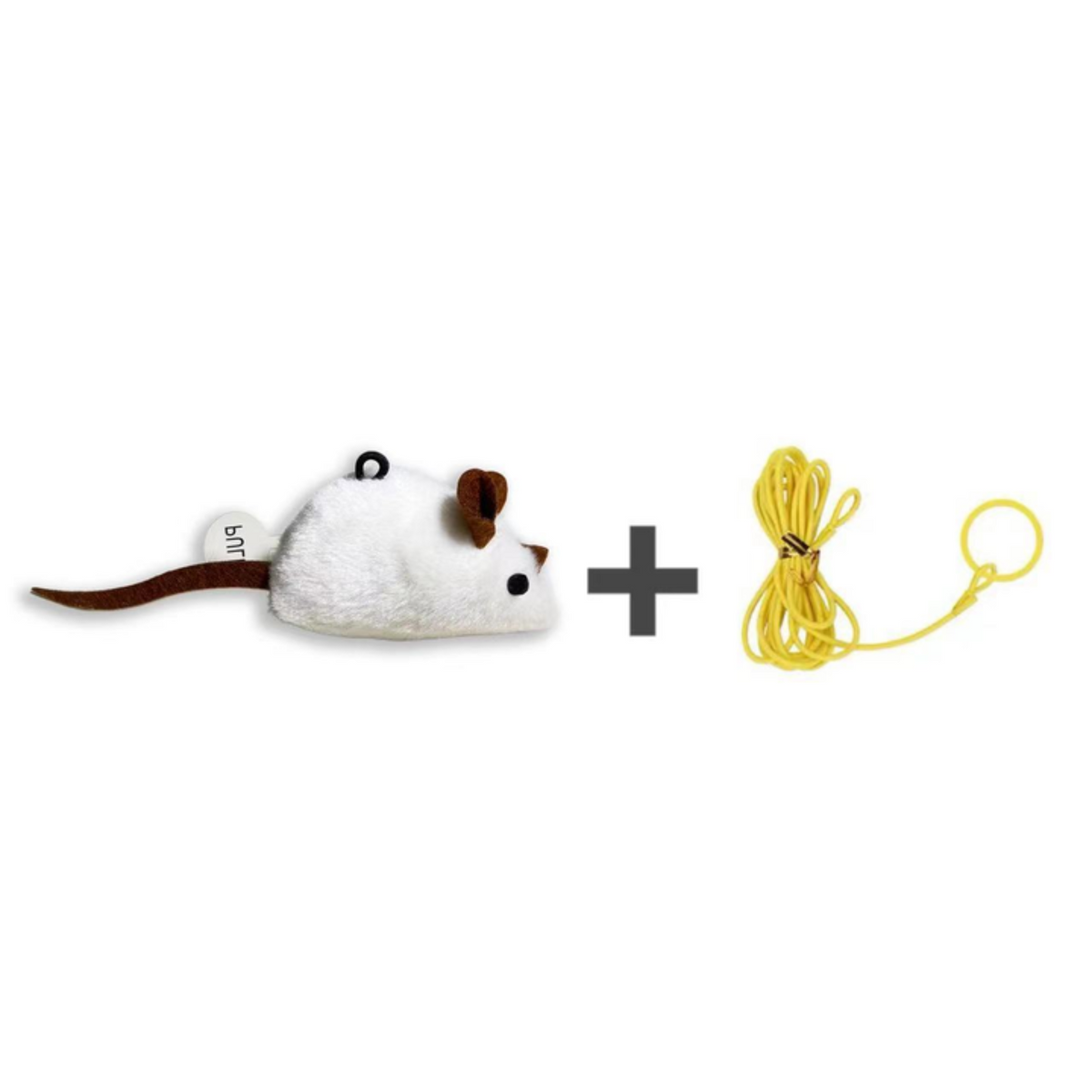 Catfri® SqueakyMouse 1+1 GRATIS: Realistisk Interaktiv Plys Katte Legetøj Pivende Mus
