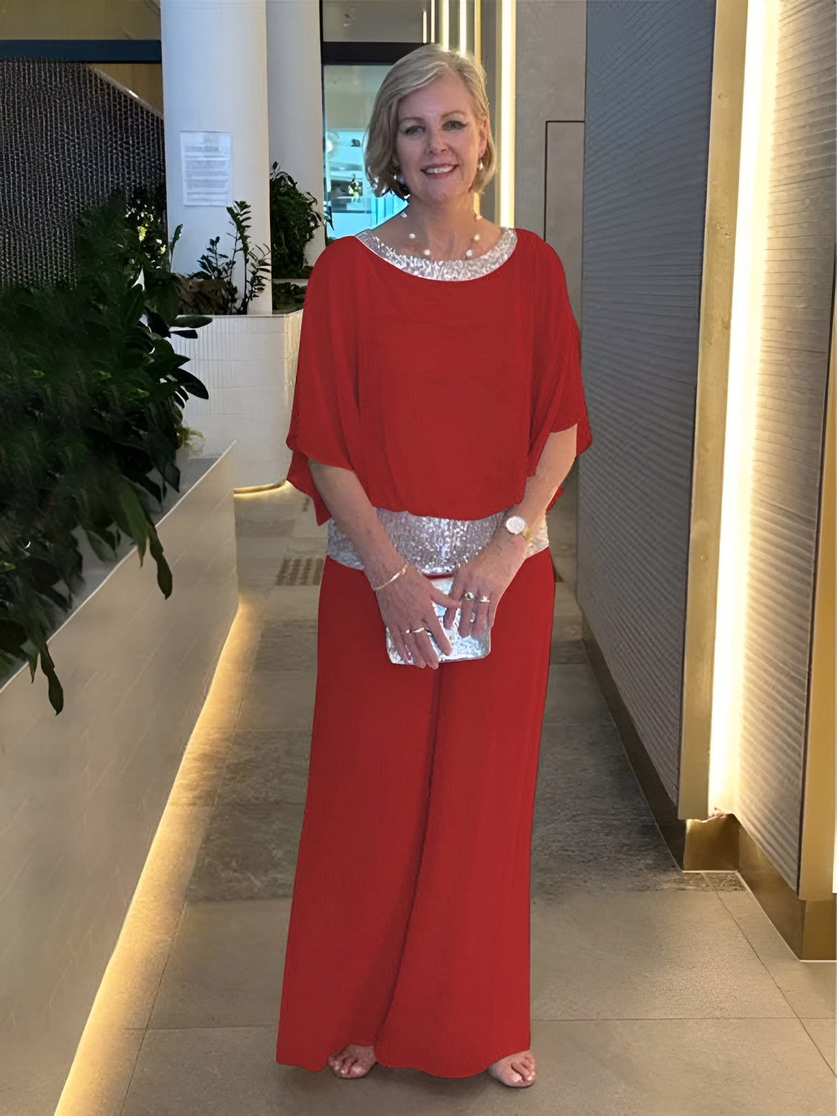 Icone™ LuxurySet: Elegant To-Delt Glitrende Luksus Sæt