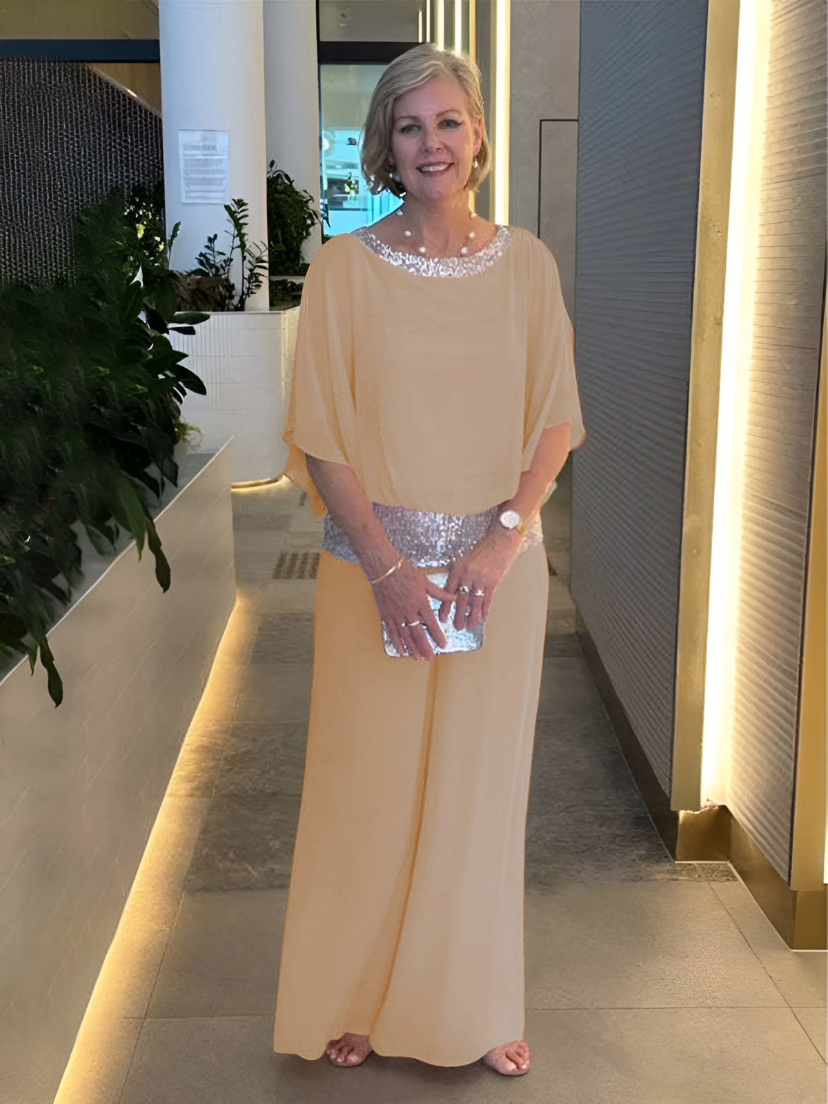 Icone™ LuxurySet: Elegant To-Delt Glitrende Luksus Sæt