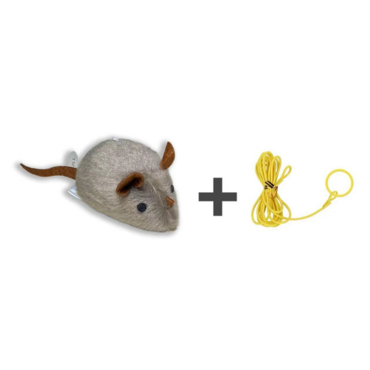 Catfri® SqueakyMouse 1+1 GRATIS: Realistisk Interaktiv Plys Katte Legetøj Pivende Mus