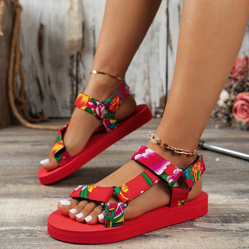 Happy™ StrappySandals - Kvinders Sommer Strappy Flade Sandaler