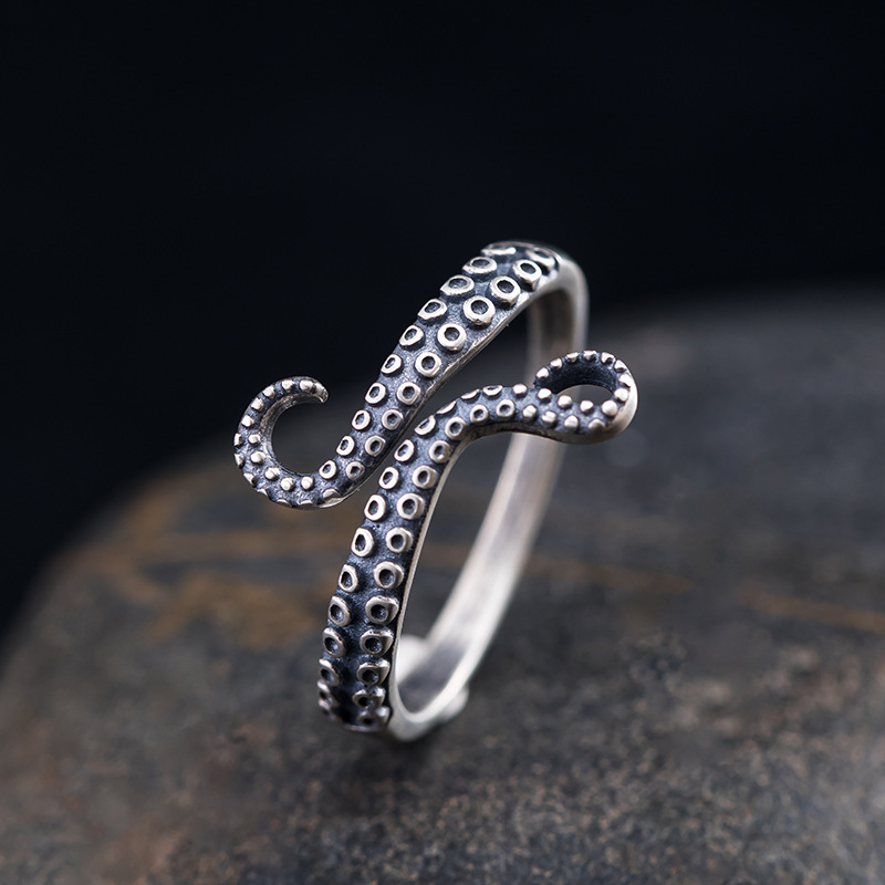 Jewelance™ OctopusRing 1+2 GRATIS: Justerbar Retro Blæksprutte Mode Ring