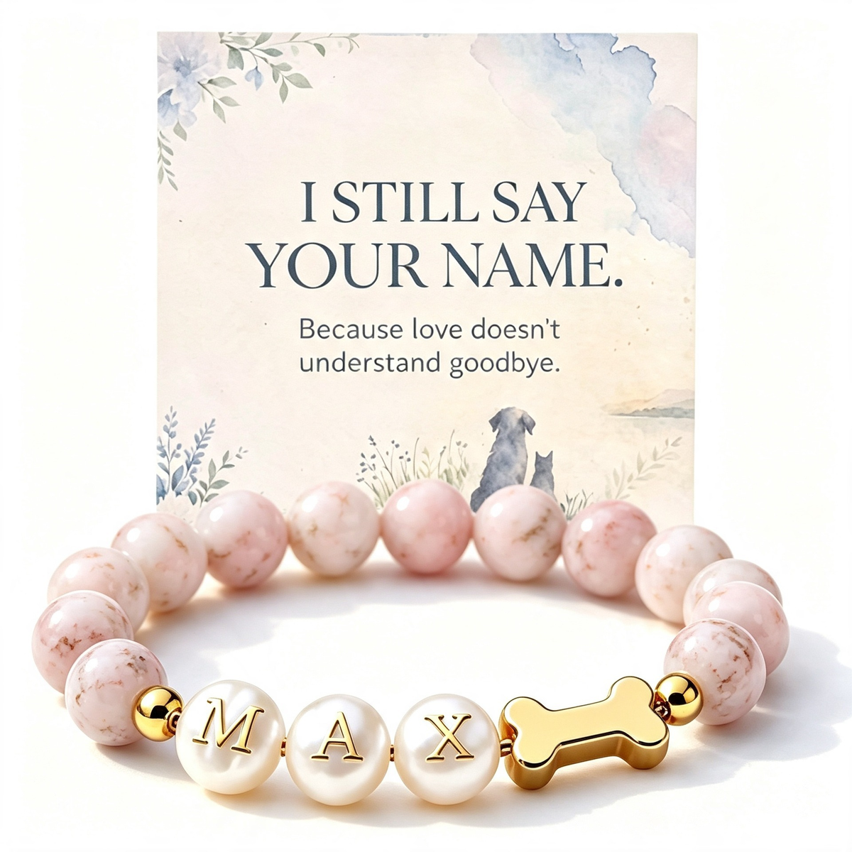 Jewelance™ PetBracelet - Tilpasset Hundens Kæledyrsnavn Mode Krystalarmbånd