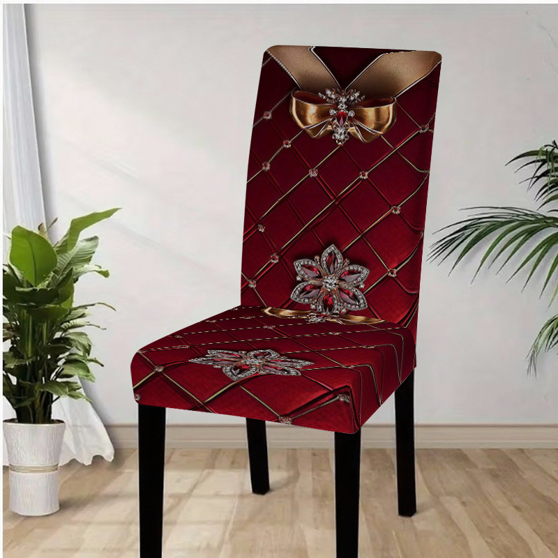 StretchyCover - Vaskbar Elegant Print Stræk Stolebetræk