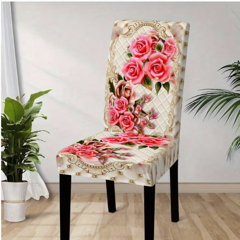 StretchyCover - Vaskbar Elegant Print Stræk Stolebetræk
