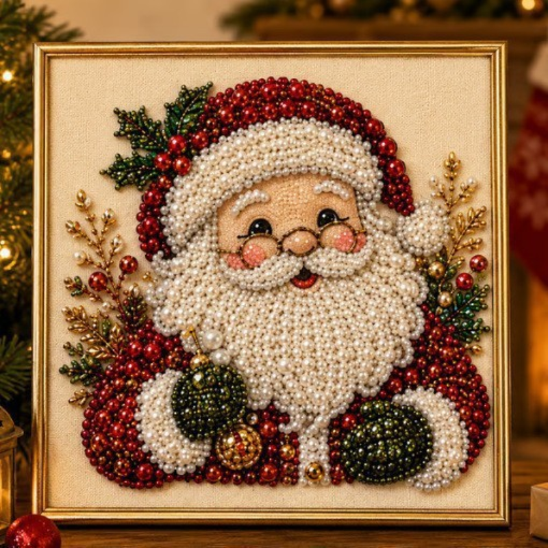 Kletshuts™ ChristmasCraft - DIY Elegant Perler Julepynt Væg Dekoration