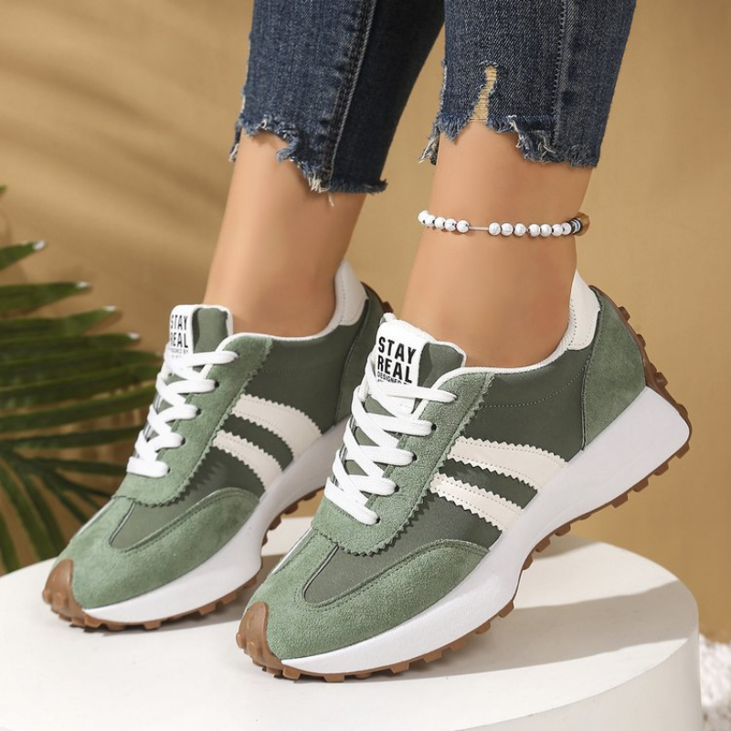 Happy™ PlatformSneakers: Stilfulde Afslappet Letvægts Platform Sneakers