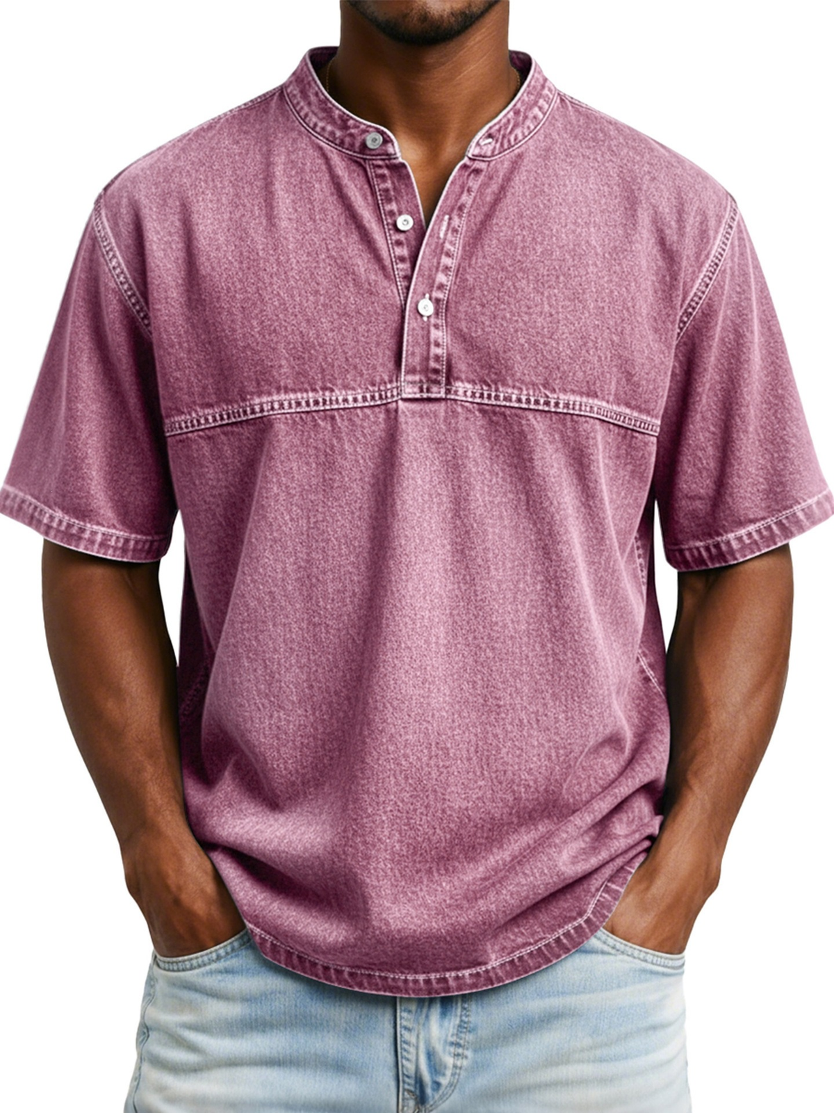 Icone™ SummerShirt: Åndbar Vintage Stil Herresommer Skjorte