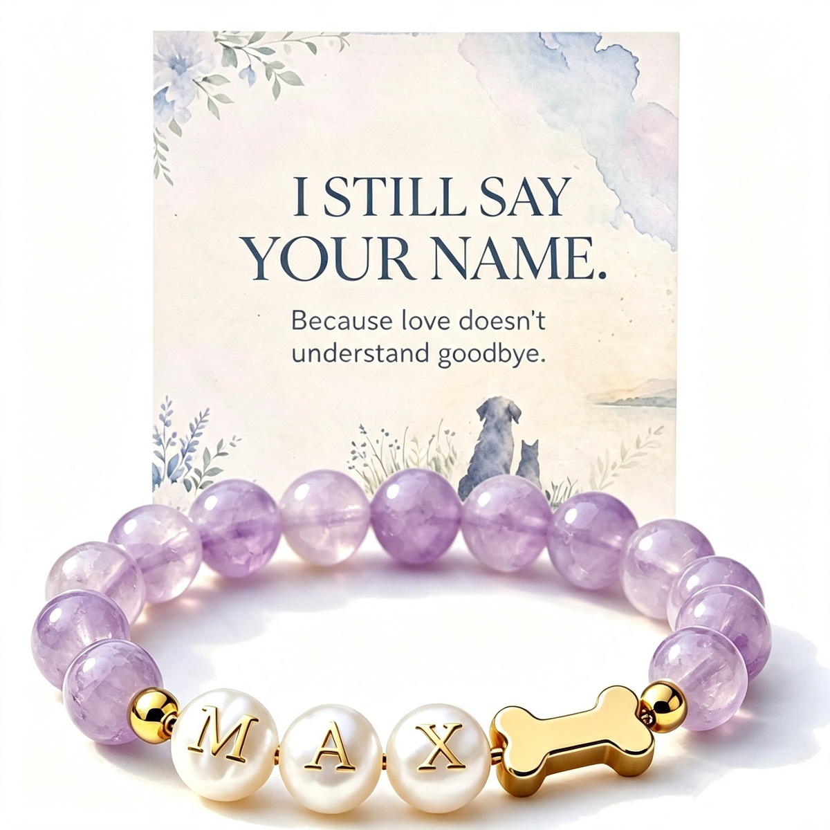 Jewelance™ PetBracelet - Tilpasset Hundens Kæledyrsnavn Mode Krystalarmbånd