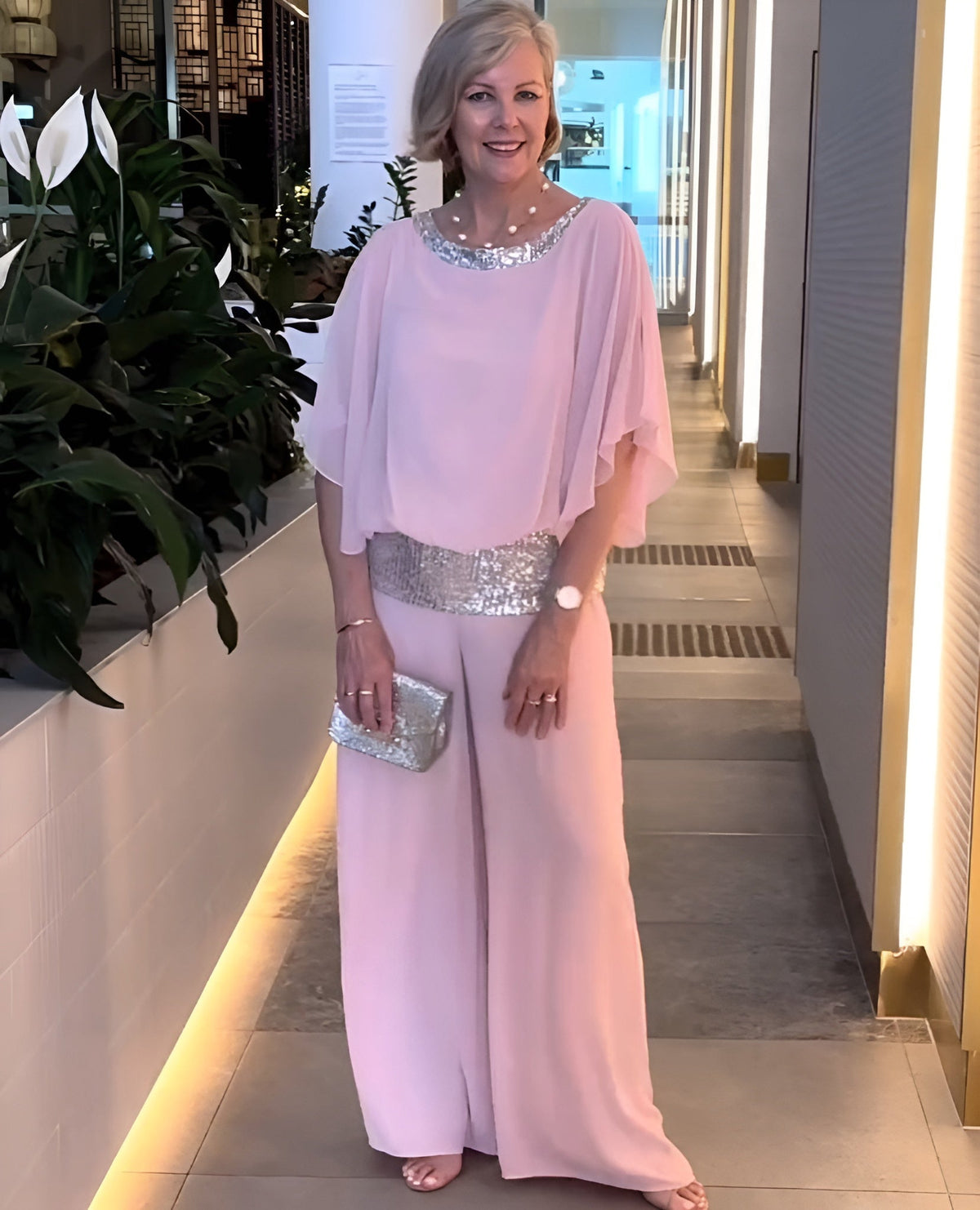 Icone™ LuxurySet: Elegant To-Delt Glitrende Luksus Sæt