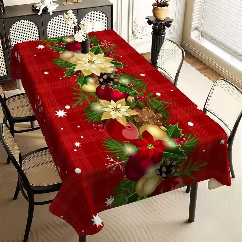 Globetrek° TableCovers: Holdbar Rektangulær Jul Bord Duge