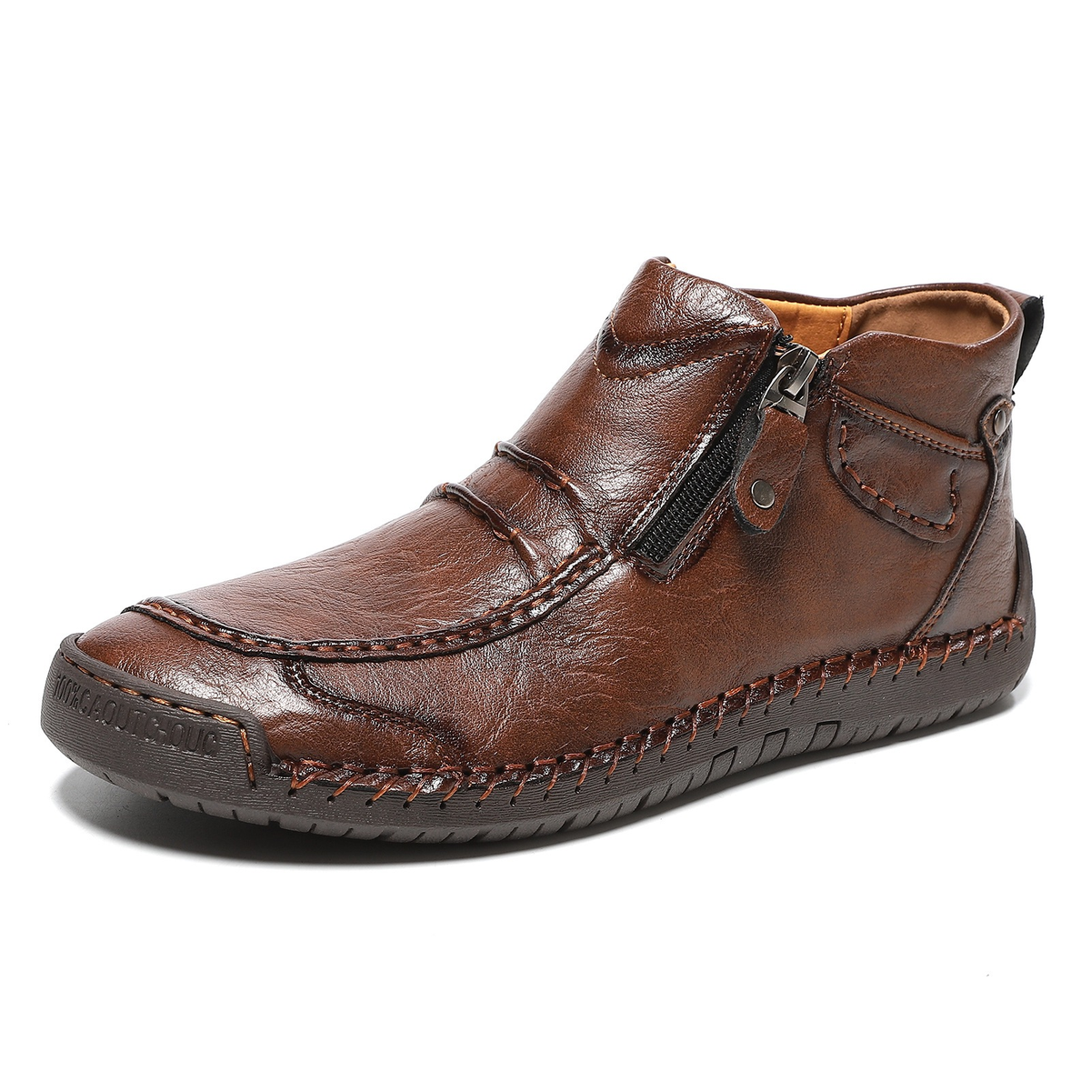 Happy™ ClassyBoots: Mænds Stilfuld Let Slip-On Retro Elegant Støvler