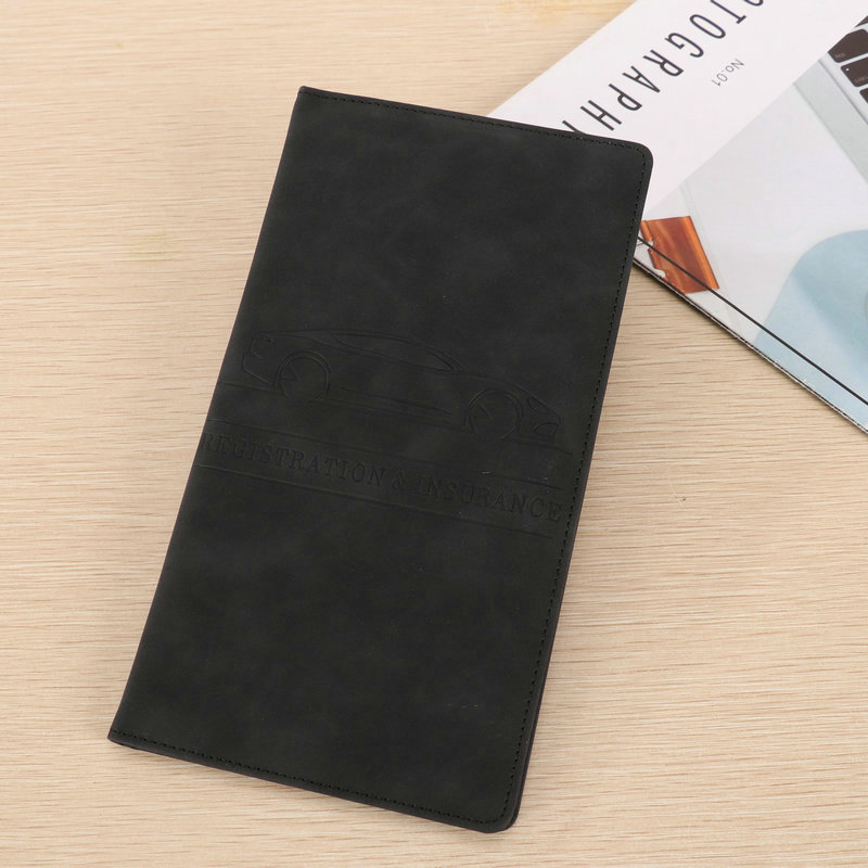 Icone™ DocumentWallet 1+1 GRATIS: Premium Bilregistrering Forsikring Organisator Dokument Tegnebog
