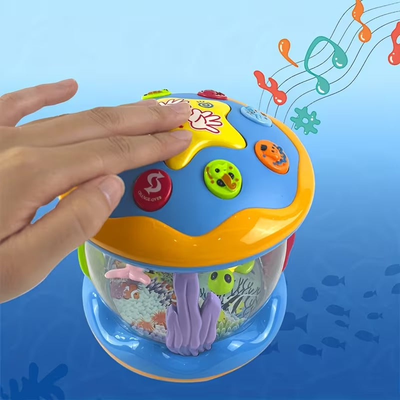 Kletshuts™ MusicCarousel: Farverig Roterende Interaktiv Magisk Musik Karrusel