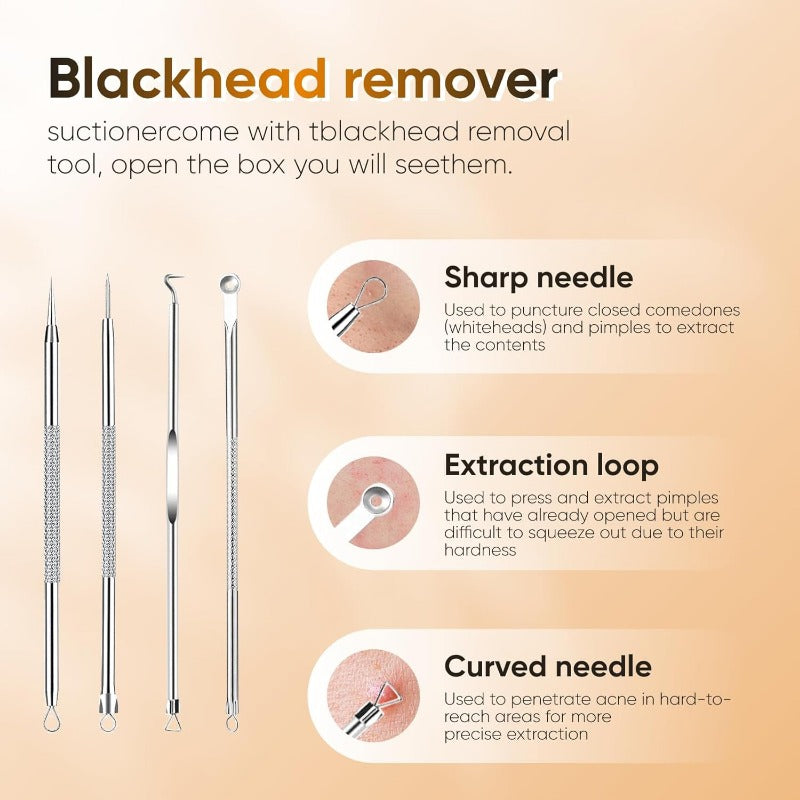 PoreRemover: Genopladelig Smart Hudorme, Hvide Hudorme Porer Fjerner Kit