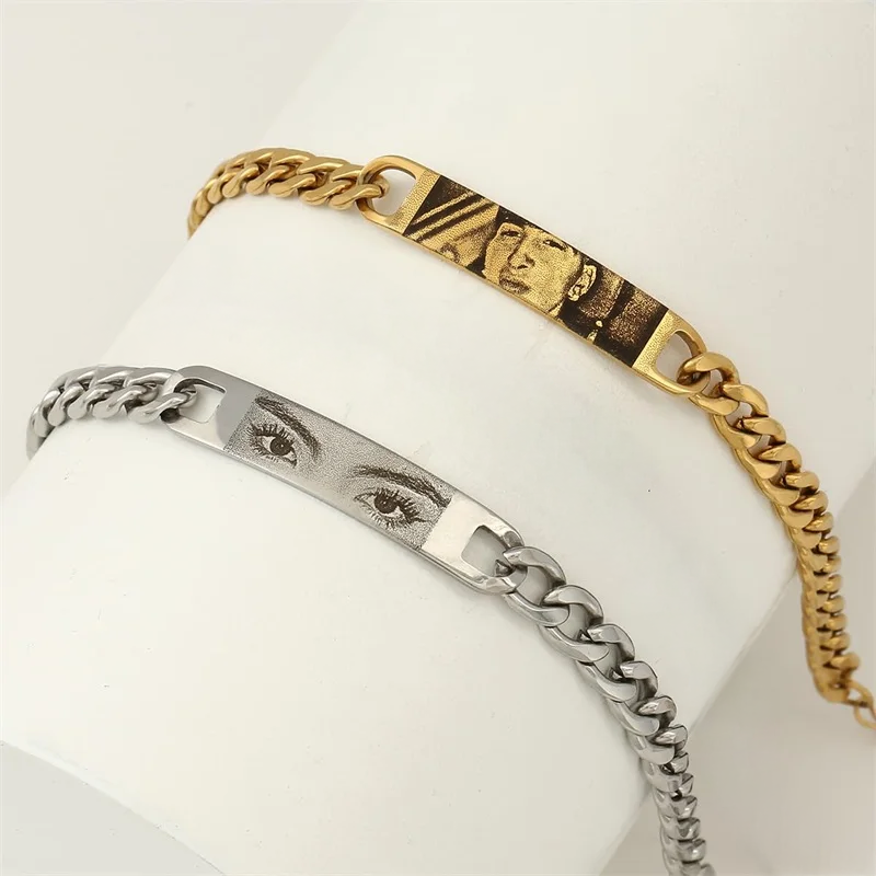 Jewelance™ PersonalizedBracelet: Moderne Elegant Personligt Øjne Print Armbånd