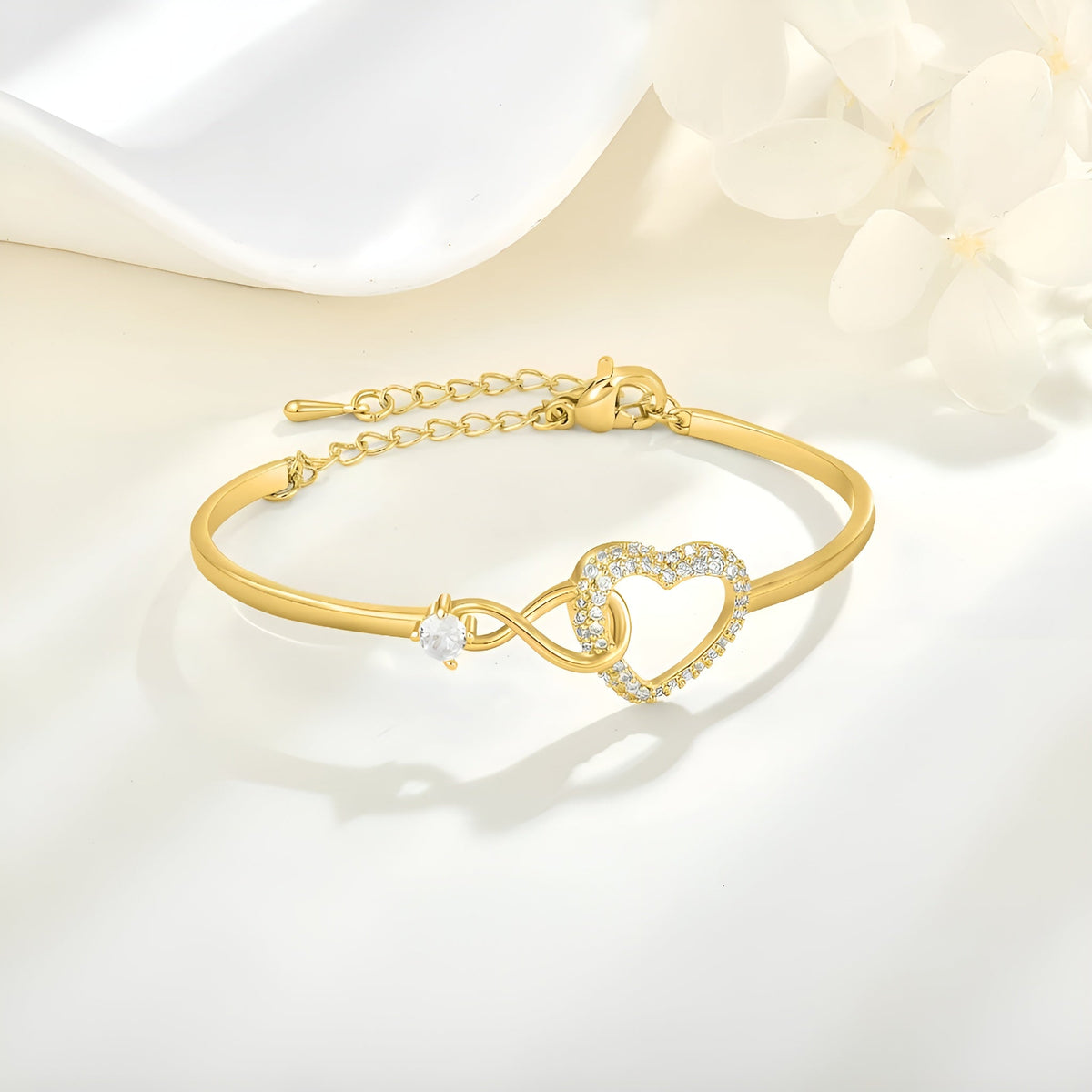 Jewelance™ HeartBracelet 1+1 GRATIS: Moderne Elegant Uendelighed Hjerte Armbånd