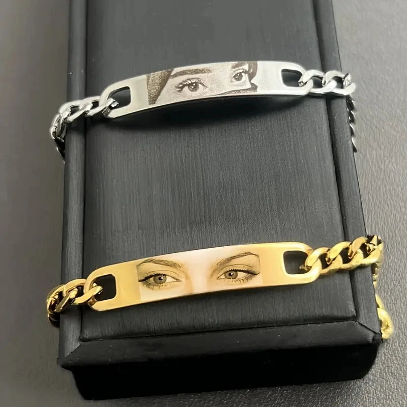 Jewelance™ PersonalizedBracelet: Moderne Elegant Personligt Øjne Print Armbånd