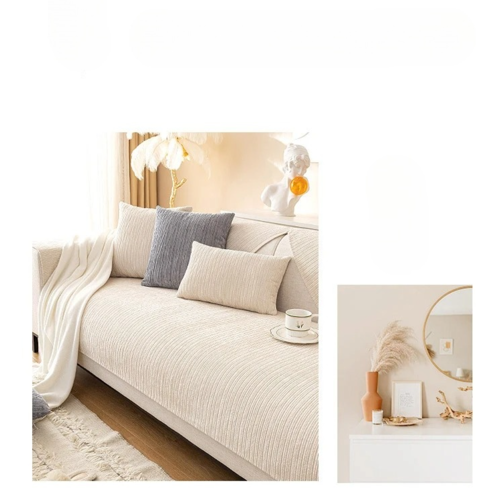 Globetrek° SofaCover – Elegant Holdbar Premium Stoff Sofa Betræk