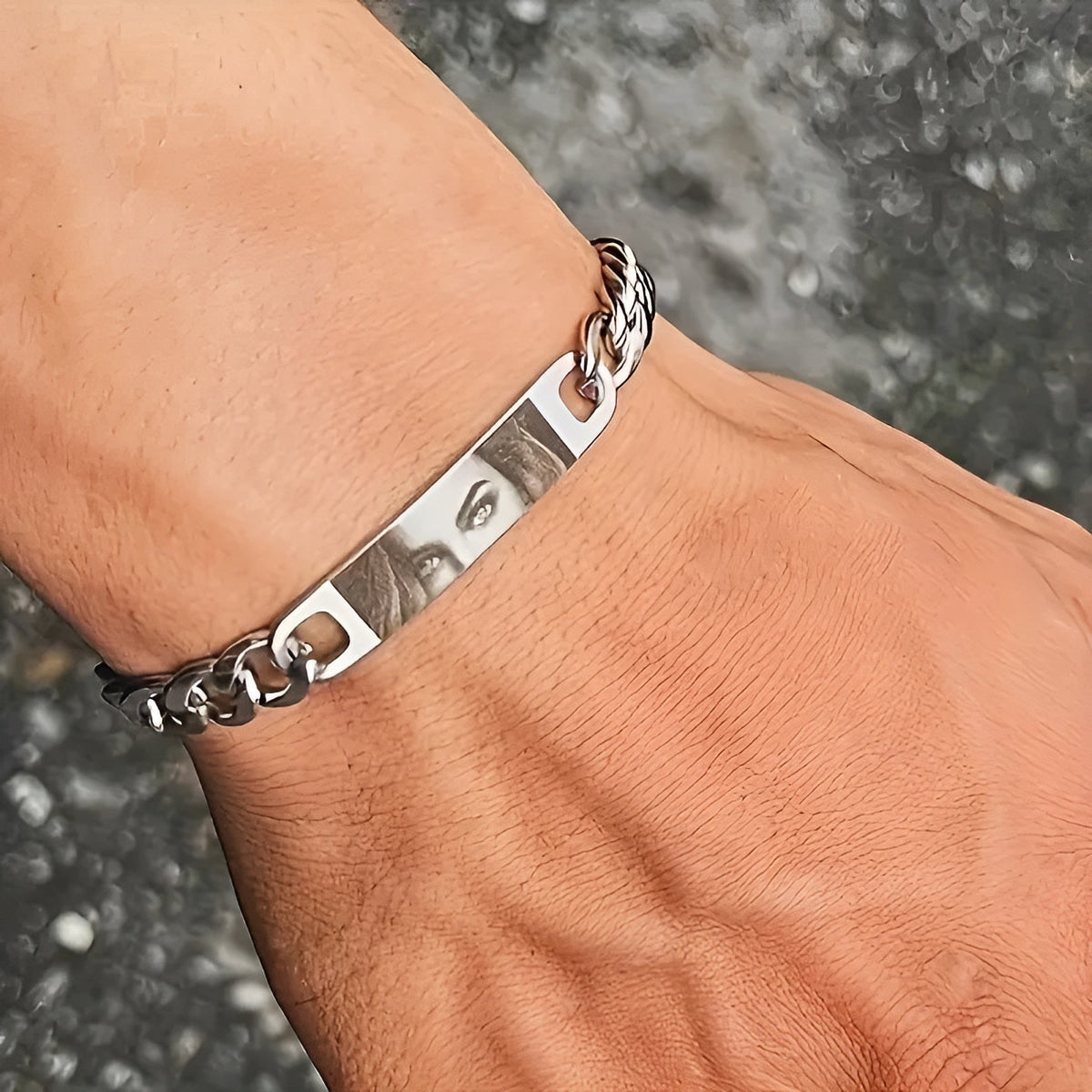 Jewelance™ PersonalizedBracelet: Moderne Elegant Personligt Øjne Print Armbånd