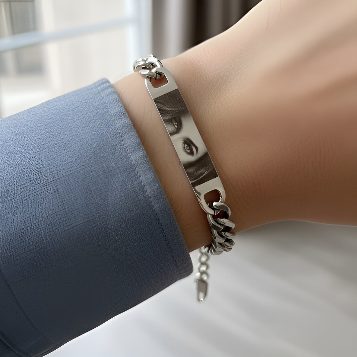 Jewelance™ PersonalizedBracelet: Moderne Elegant Personligt Øjne Print Armbånd
