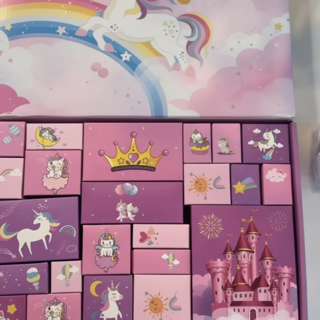 Kletshuts™ UnicornAdvent: Sjov Kreativ Jul Enhjørning Advent Kalender