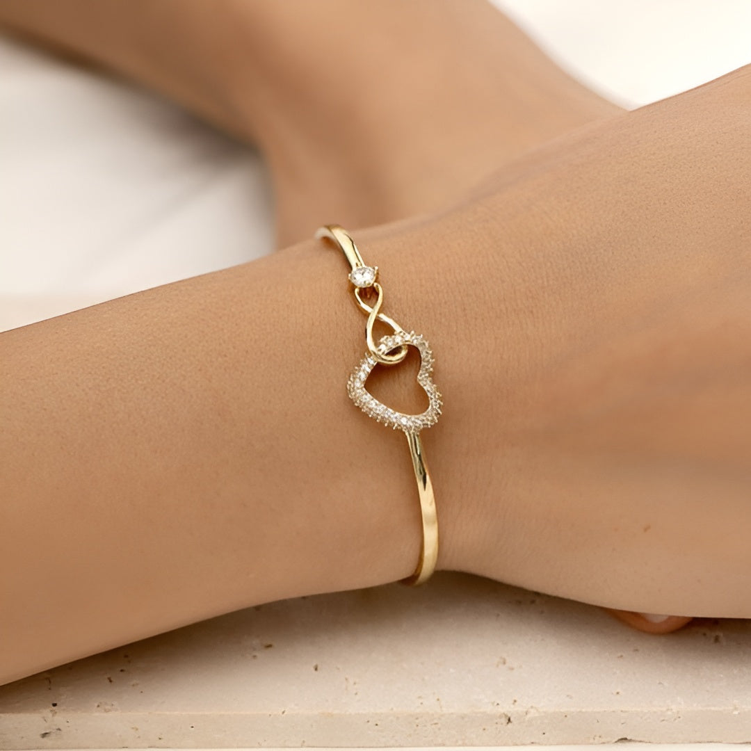 Jewelance™ HeartBracelet 1+1 GRATIS: Moderne Elegant Uendelighed Hjerte Armbånd