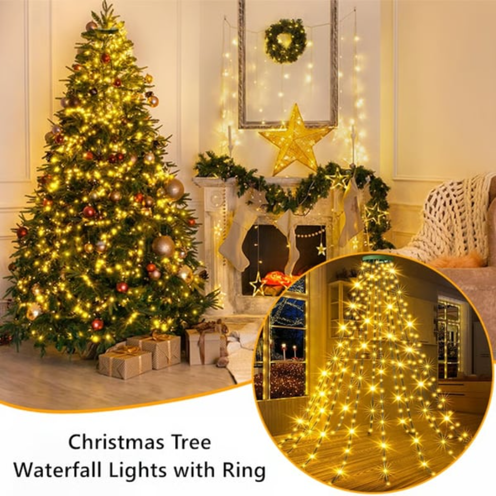 Ledsen™ WaterfallLight: Fantastisk Smart Blændende Jul Vandfald Lys