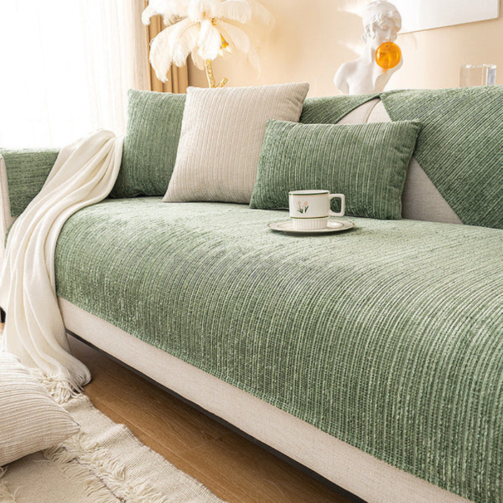 Globetrek° SofaCover – Elegant Holdbar Premium Stoff Sofa Betræk