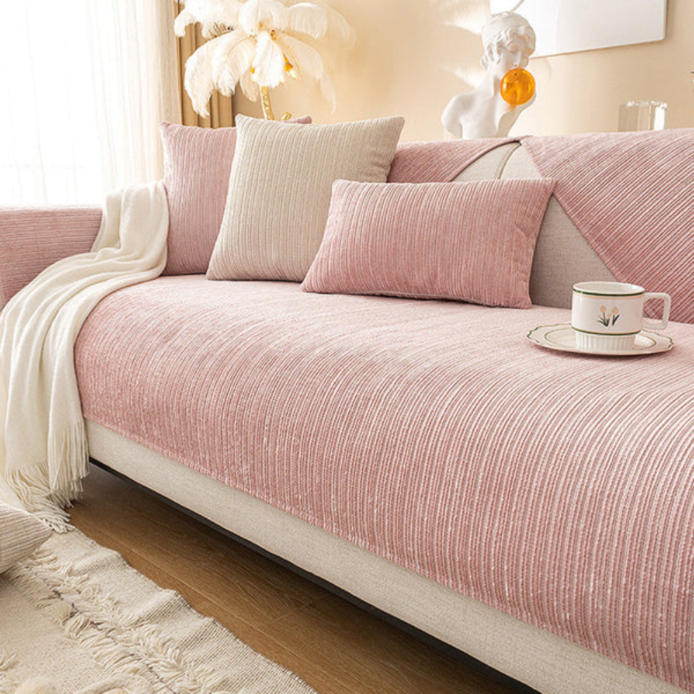 Globetrek° SofaCover – Elegant Holdbar Premium Stoff Sofa Betræk