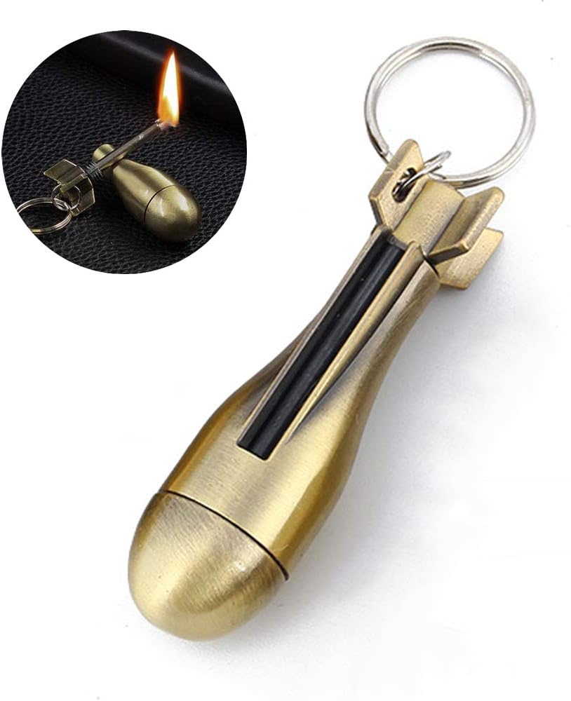 LighterKeychain 1+1 GRATIS: Premium Kvalitet Lettere Nøglering Ild Tænder