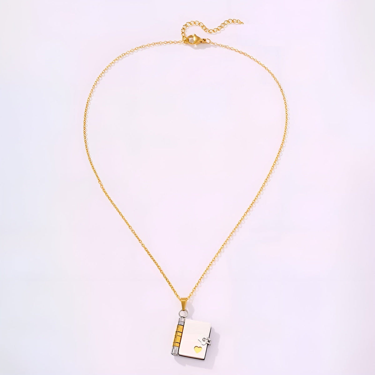 Jewelance™ BookPendant: Elegant Personlig Bog Pendant Mode Halskæde