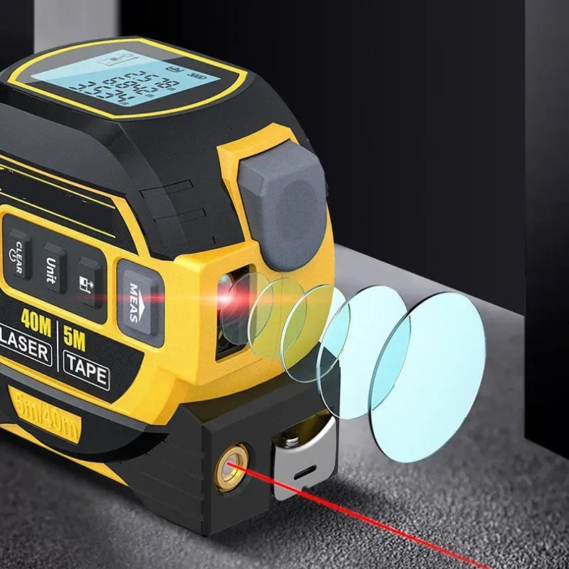 InfralaserTape - 3-In-1 Infrarød Laser Bånd Mål