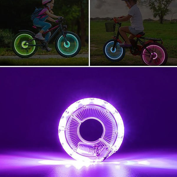 Ledsen™ HubLight: Lysende RGB-Belysning Forbedret Synlighed Hub Lys Til Cykel