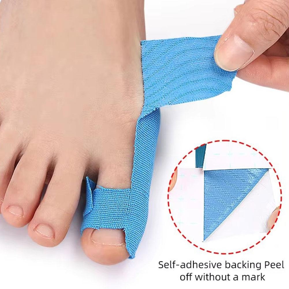 ToeBandage: Komfortabel Tåjusteringsbandage Støtte Sæt