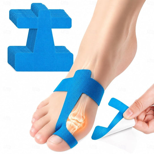 ToeBandage: Komfortabel Tåjusteringsbandage Støtte Sæt