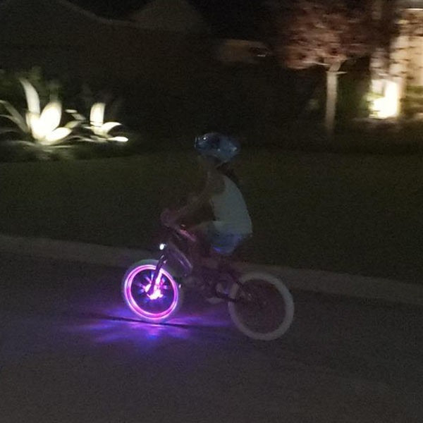 Ledsen™ HubLight: Lysende RGB-Belysning Forbedret Synlighed Hub Lys Til Cykel