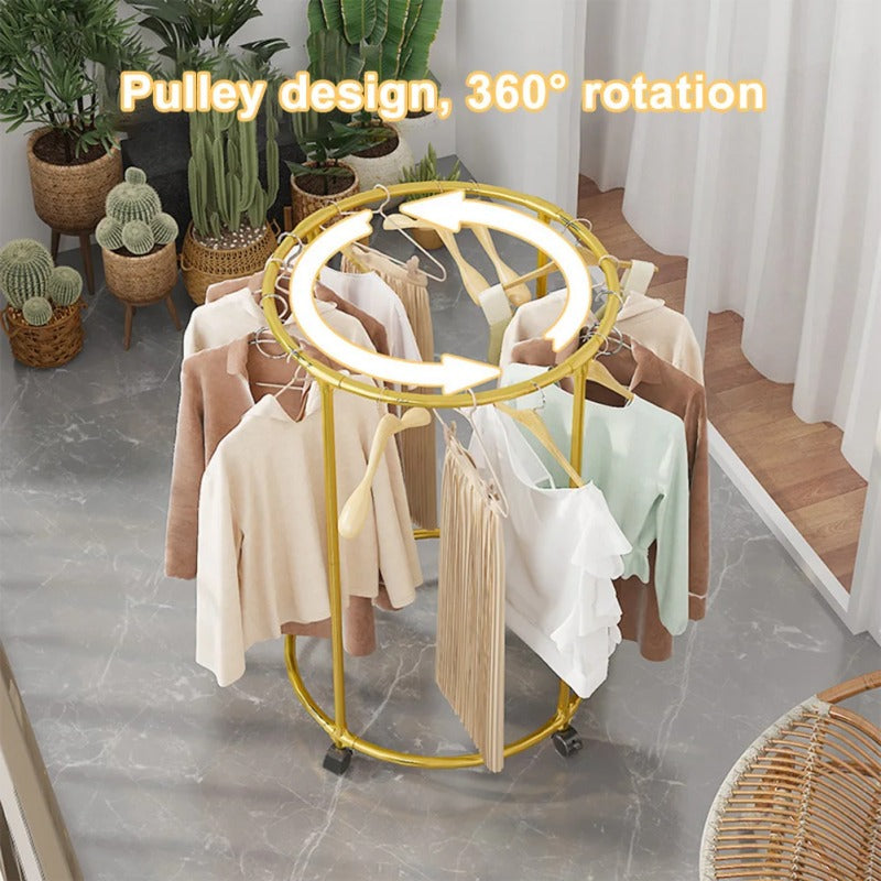 SpinningRack: Smart Flytbar Spinning Rack Til Nem Tørring Af Tøj