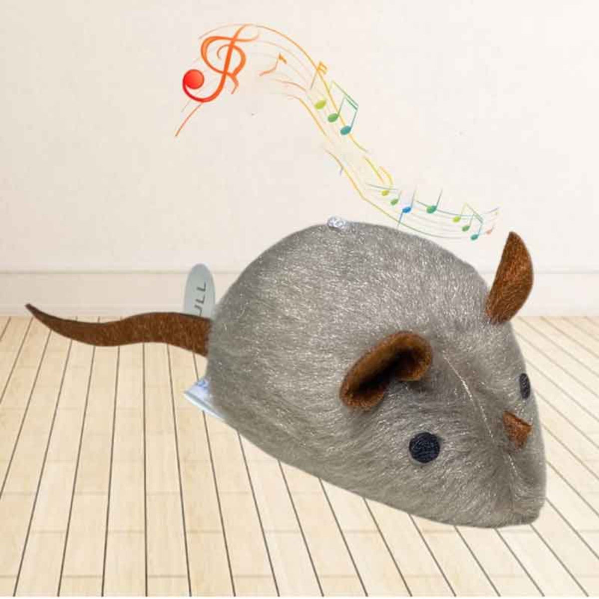 Catfri® SqueakyMouse 1+1 GRATIS: Realistisk Interaktiv Plys Katte Legetøj Pivende Mus