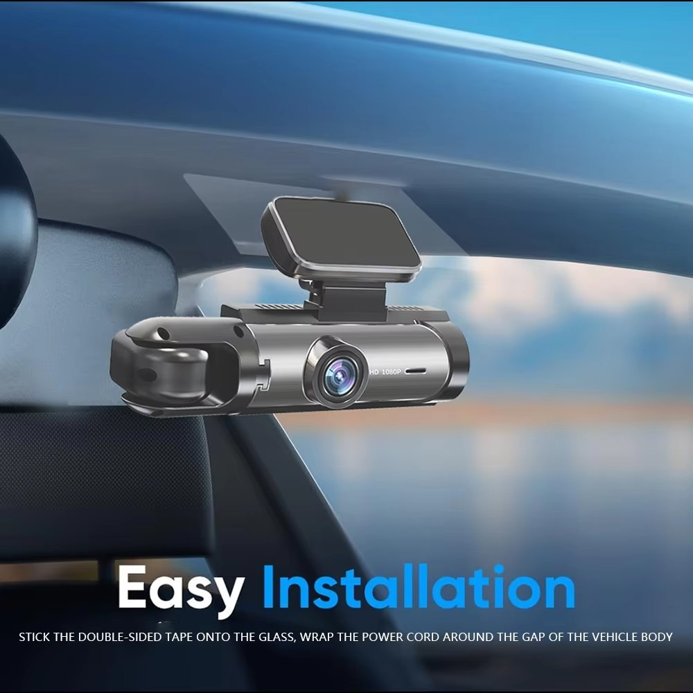 DashCamera - Køretøjsikkerhed Dashboard Dobbelt Linse Video Kamera Optager