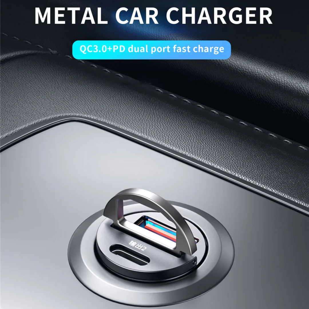 CarAdapter 1+1 GRATIS: Mini Universel Opladning Bil Mellemstykke