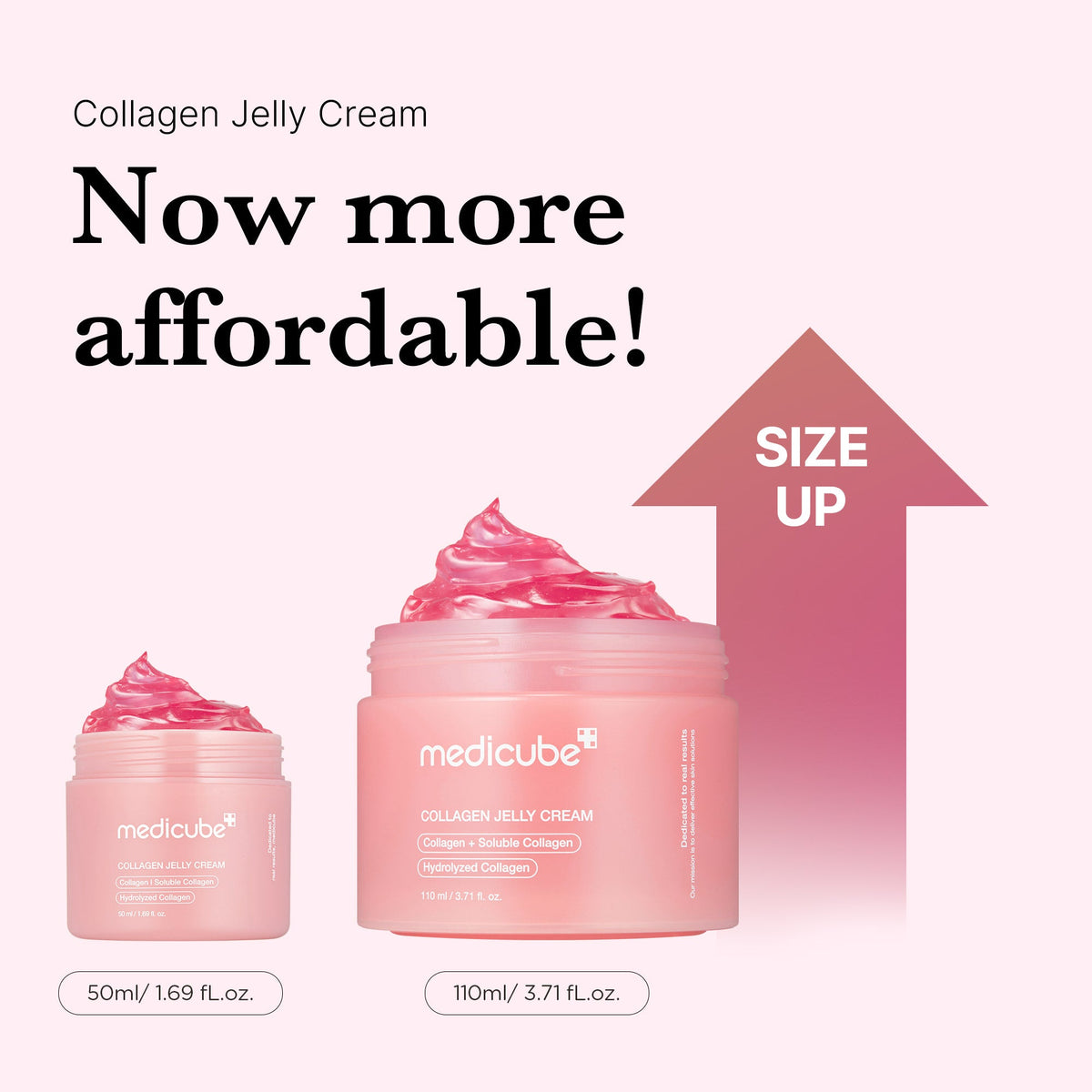 Gelcreme med kollagen og niacinamid til fasthed og glød, 50 ml og 110 ml