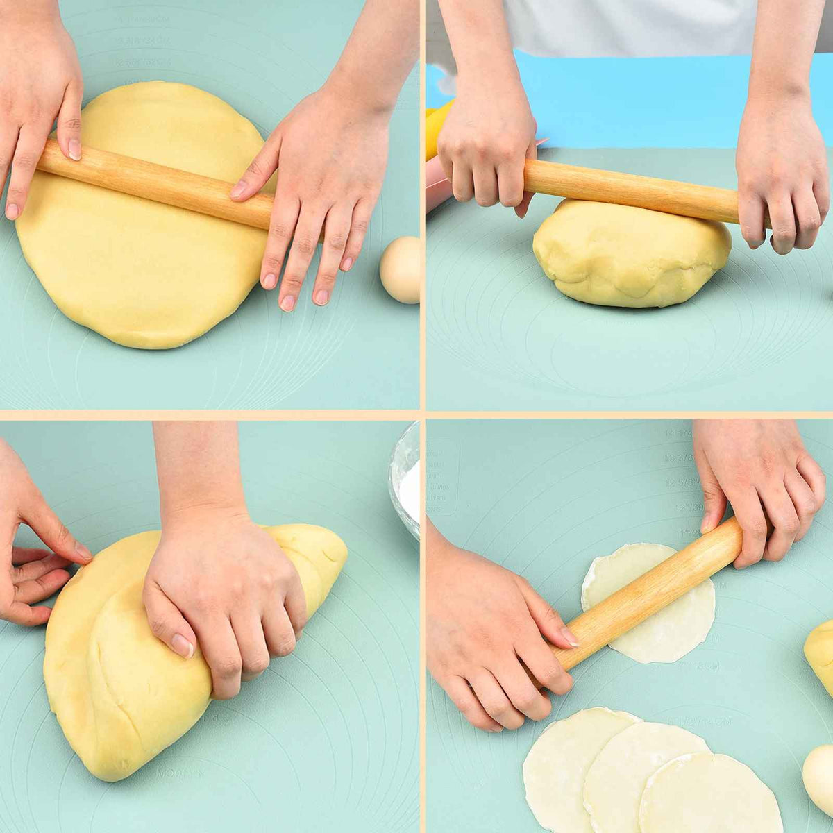 Globetrek° DoughMat: Genanvendelig Køkken Dejmat Non-Slip Æltning Og Udrulningspad